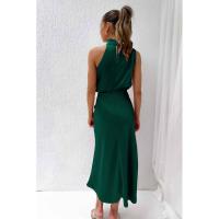BUNO-Vestido largo sin mangas de satén de seda de gama alta para mujer, vestidos elegantes a la moda para celebridades, vestido de noche, ropa de fiesta para mujer - details 37