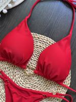 Conjunto de Bikini Halter de Color Sólido RUOTONSEPT Traje de Baño de Estilo Brasileño para Mujeres - details 42