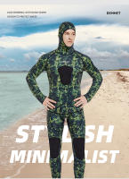 Traje de camuflaje de manga larga para hombre, traje de buceo sumergible de neopreno CRSC de 3mm, para pesca submarina - details 3