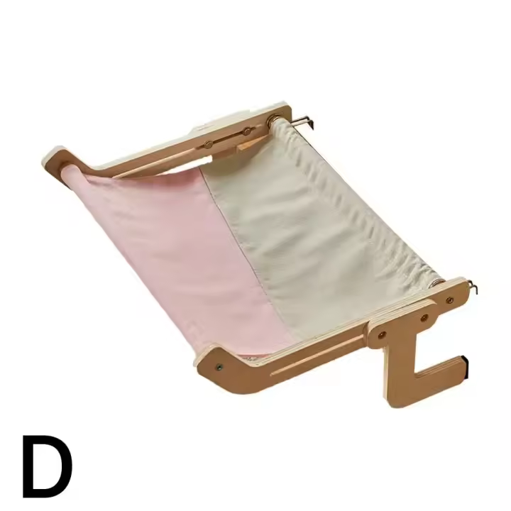 Cama colgante Universal para ventana, hamaca de montaje de madera de 40 libras, tela de calidad fácil y lavable, suministros para mascotas, I8n3 - 1