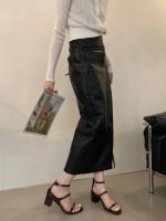 Nicho francés tacones altos sandalias simples de punta abierta zapatos de mujer nuevo tacón grueso con falda zapatos romanos - details 20