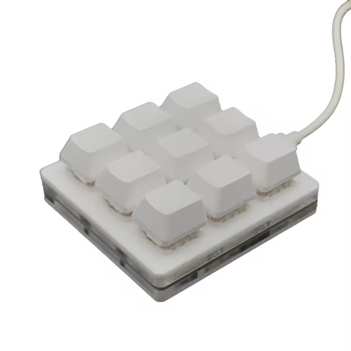 Mini teclado mecánico de 9 teclas, tecla de acceso rápido personalizada, contraseña de una tecla, juego mecánico Osu - 1