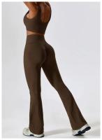 Traje de Yoga Deslizante para Mujer Entrenamiento de Baile Secado Rápido Fitness y Ocio Conjunto de Deporte de Dos Piezas Chaleco+Pantalones - details 7
