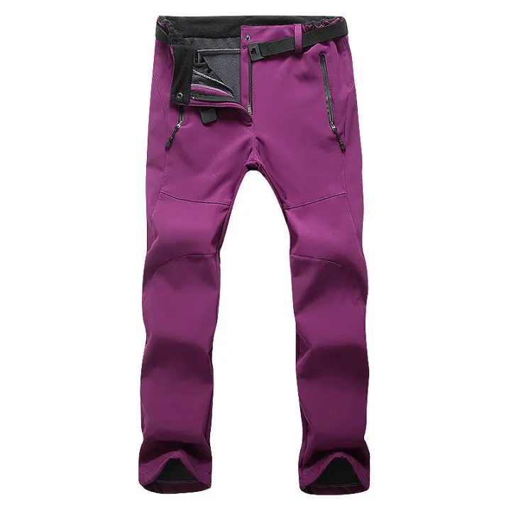 LNGXO Pantalones de Ski de Vellón para Invierno Impermeables, A prueba de viento, Cálidos, Suaves - 1