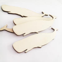 Bastón de madera con forma de ballena para decoración del hogar, artesanía moderna, adorno de pared para tienda de mercado y escuela, 30 piezas - details 2