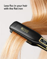 Plancha de pelo profesional KIPOZI, plancha plana de titanio con pantalla LCD Digital, rizador de calentamiento instantáneo de doble voltaje - details 9