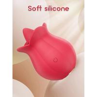 Consolador para lamer rosas, juguete sexual vibrador para mujeres, estimulador del clítoris y pezón, huevo vibrador, lengua, lamer, succionador de clítoris, juguetes para adultos 18 - details 1