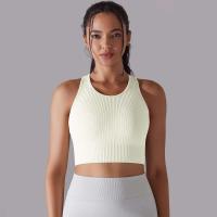 Hamidou-Sujetador deportivo para mujer, ropa interior de gimnasio, hilo Sexy, informal, a rayas, sin costuras, Top ajustado para gimnasio - details 8