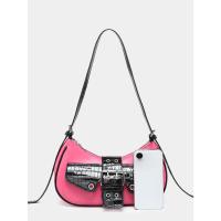 Señoras retro locomotora páramo viento multibolsa decoración de boca aceite artificial cera explosión de cuero - details 24