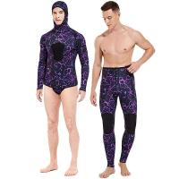 Traje de neopreno de fisión de manga larga para hombre, traje de neopreno sumergible para buceo, Tops y pantalones que mantienen el calor, protección solar de 2 piezas, 3mm - details 36