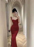 Elegante Vestido Largo de Noche Hepburn Ajuste Delgado, Acentuador de Figura - details 4