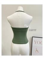 Chaleco deportivo sin costuras para mujer, camiseta sin mangas Sexy para Yoga, Top de Fitness para gimnasio, camisola con tirantes cruzados, sujetador para correr, ropa de Yoga para mujer - details 2