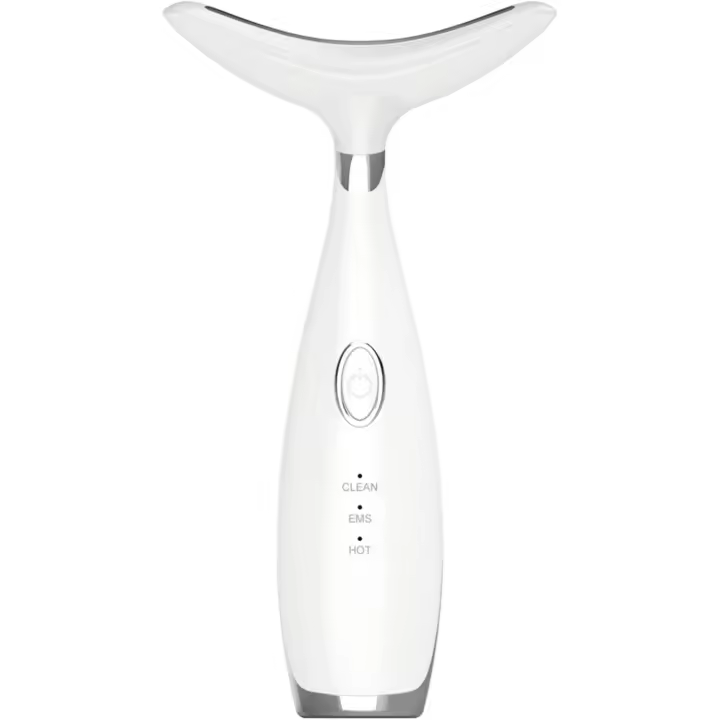 Masajeador facial para cara y cuello - Dispositivo de elevación para eliminar arrugas - Herramienta antiarrugas de 3 colores para el cuidado de la piel en el hogar - 1