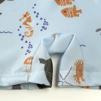 Chic Traje de Baño de Una Pieza Floral sin Espalda para Niñas Bikini de Bebé a Prueba de Sol con Sombrero Perfecto para Vacaciones en la Playa - details 34