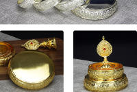 Producto Buddha Hall Placa de aleación de cobre pequeña de 4 pulgadas Cuatro filas más Manzha Roman Zha - details 8