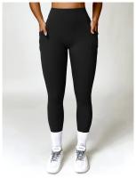 Mallas de Yoga con espalda en V para mujer, Leggings de cintura alta, levantamiento de cadera, melocotón miel, deportes - details 13