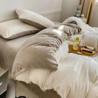Funda de Edredón de Terciopelo Suave Sin Fundas de Almohada Color Sólido Cubierta de Edredón Cálida para Invierno Espesada Tamaño 150x200/220x240cm - details 0