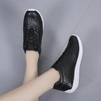 Zapatillas Deportivas de Cuero Blanco Zapatos Planos Comodos para Primavera - details 3