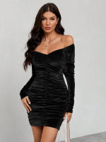 Vestido de terciopelo para mujeres - details 1
