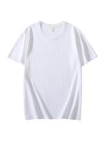 Camiseta de Algodón Cremallera Blanca Camiseta Suelta para Hombres/Mujeres Manga Corta 8 Colores - details 1