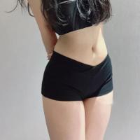 Pantalones cortos deportivos Ultra cortos para correr, pantalones planos de entrenamiento, informales, de cintura baja - details 3