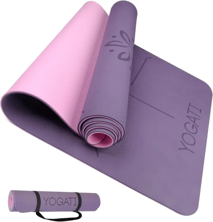 Estera de Yoga Antideslizante Ideal para Gimnasio o Uso en Casa Gruesa para Pilates - 1