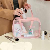 Necesario encantador PVC dibujos animados impermeable conveniente transparente bolsa de lavado de vaca bolsa de maquillaje bolsa de cosméticos bolsa de almacenamiento - details 1