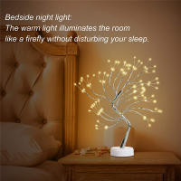 Remote Sparkly Fairy Spirit Tree Lamp 108 LED DIY Artificial Bedroom Nightlight 8 Modes USB Battery Bonsai Tree Night Light - details 6