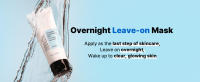 overnight leave on mask no wash off clear glowing skin spa korean skin care skincare
