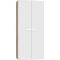 Armario Dormitorio Ropero 2 Puertas, Blanco, 180x79x52 cm(Alto x Ancho x Fondo), Mueble Auxiliar Moderno, Colección Tibet - details 8