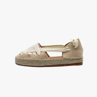 Sandalias Planas de Lona con Cordones de Yute Para Mujer Tendencia Elegante Cómoda y de Moda Para Primavera y Verano - details 10