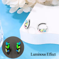 Aretes Redondos de Plata 925 Estilo Elegante para Mujeres con Piedra Principal de Zirconio y Diseño de Encanto Brillante Color en Oro - details 13