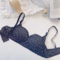 Cómodo sujetador en V profundo inalámbrico con flores dulces, ropa interior a prueba de golpes para mujer, lencería antiflacidez, sujetador de realce, regalos - details 4