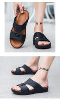 Sandalias de verano de moda para exteriores, estilo papá, de talla grande, con suela gruesa, zapatillas casuales para hombre - details 1