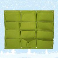 Bolsa de fieltro para plantas, contenedor de pared, cultivo de plantas de interior ETA, jardín vertical, 12 bolsillos, reutilizable, ecológico - details 3