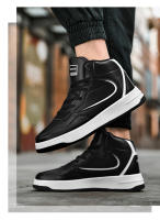 Zapatillas altas de marca para hombre, zapatos de baloncesto antideslizantes, zapatos de tenis transpirables, zapatos deportivos de cuero cómodos, zapatillas Unisex - details 11