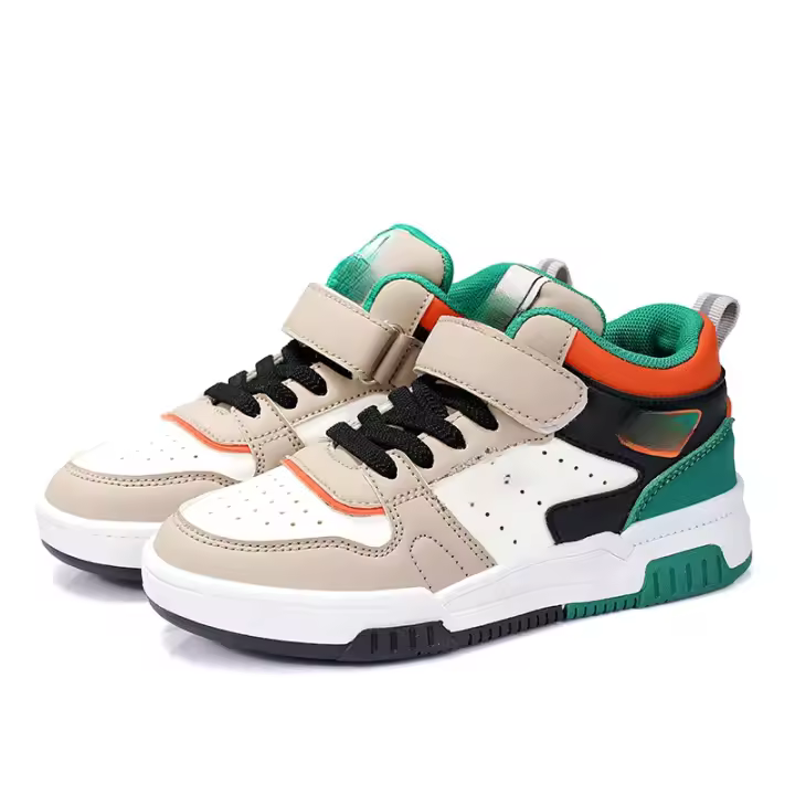 Zapatillas De Deporte de Alta Calidad para Niños y Niñas Zapatos Deportivos de Cuero Retano Informal Zapatos de Entrenamiento de Tenis para Estudiantes Resistentes a la Desgaste Primavera/Verano - 1