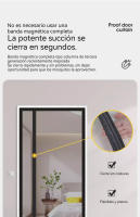 Cortina magnética para sala de estar, puerta de balcón, Patio corredizo - details 5