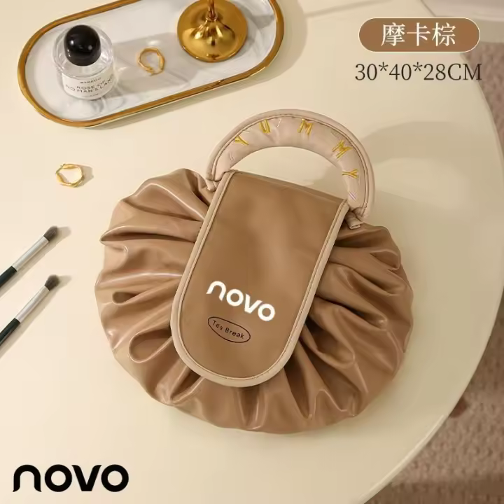 Bolsa para cepillos perezosos, paquete con cordón de una pieza, bolsa para cosméticos, impermeable, portátil, laca para labios, bolsa de lavado cosmético - 1