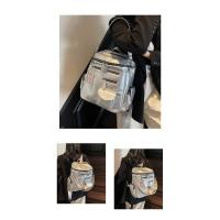 Nueva Mochila Con Cremallera Multibolsillo Para Estudiantes Universitarios, Mochila Escolar De Nicho, Mochila Locomotora De Tendencia Para Mujeres - details 13
