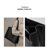 Nueva Bolsa Tote de Nicho para Mujeres de Cuero Genuino de Gran Capacidad, Maletín para Laptop, Bolsa de Viaje de Cuero de Vaca Negro - details 12