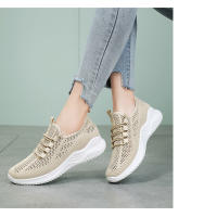 Zapatillas de running ligeras de malla con suela blanda para mujer, zapatillas deportivas informales huecas y transpirables - details 14