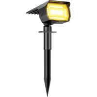 Luces Solares LED Exterior Jardin [8 Paquete/72LED], LED Exterior Solares Potente Impermeable Lampara Luz Solar Exterior Iluminacion para Suelo Exteriores, Blanco Calida - details 7