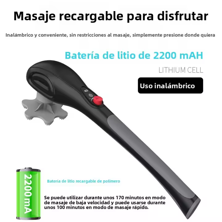 Palo de masaje eléctrico Masajeador de mano Hogar todo el cuerpo dragado martillo de masaje meridiano Martillo de fitness Martillo de percusión - 1