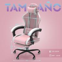Silla de Juegos Ergónómica Silla de Oficina con Masajeador Carga de 150kg Ajustable Altura - details 28
