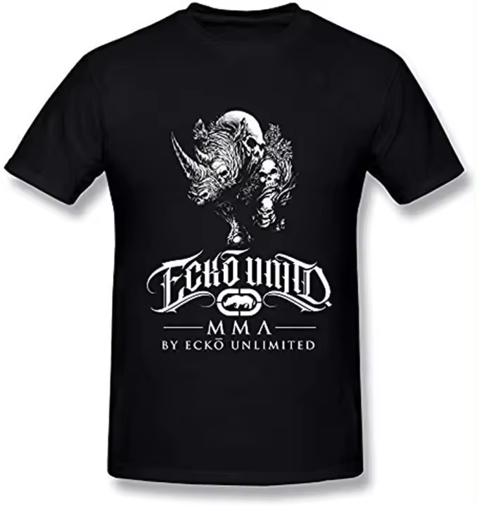 ONT Ecko Unlimited Skull - Camiseta negra para hombre - 1