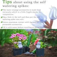 Globo de agua de plástico soplado a mano con forma de pájaro, autorriego automático, bebedero de plantas wer de alta calidad - details 1
