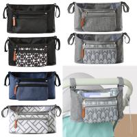 Accesorios para cochecito, bolsas de pañales para bebés, bolsa para mamá, bolsa de almacenamiento para cochecito, portavasos, organizador para cochecito de bebé, portabotellas - details 5