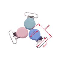 Clips redondos de Metal para chupete de bebé, accesorios divertidos de seguridad de 25mm, 30 piezas, venta al por mayor - details 1