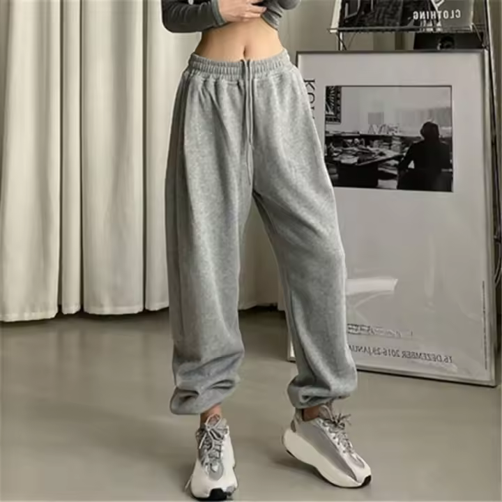 Pantalones de sandalia de pierna ancha para mujer, ropa, moda deportiva, adelgazante, informal, primavera y otoño - 1